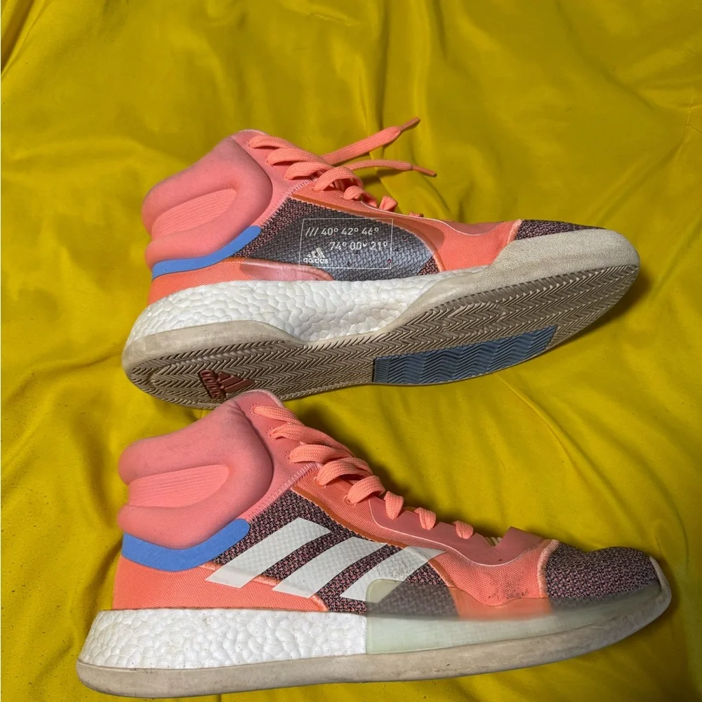 Adidas Mens Marquee Boost High-Top Sneakers Size 13 - Picture 6 of 8